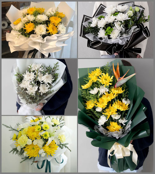广东梅州市五华县龙村镇吉祥村白事花束代送